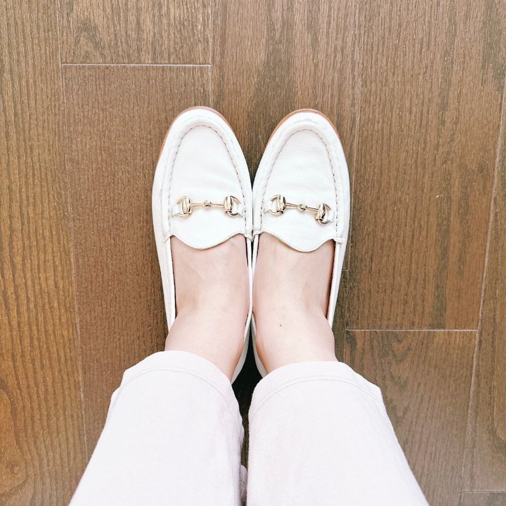 JEFFREY CAMPBELL Garcon White Loafers - Size 7 - Picture 3 of 7
